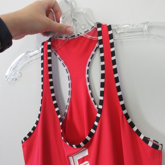 Lululemon Seawheeze Racerback 4 Tank Top Red Women CRB Cool Rare Stripe 112 - Picture 8 of 11